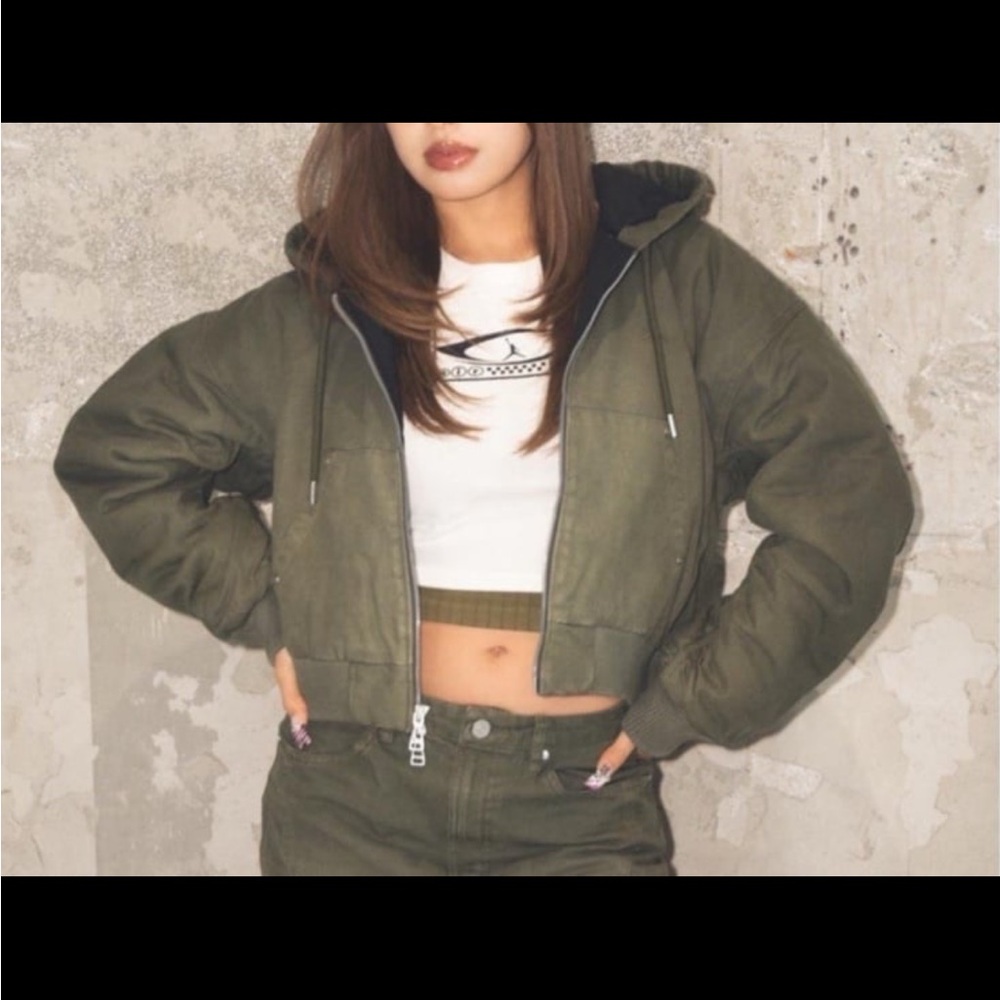 Travis Scott Olive Bomber Jacket size XS
